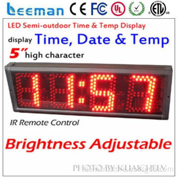 10inch led clock time date temperature signs small 7 segment led display 7 segment led large digital wall clock time display
